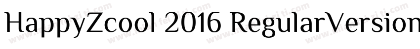 HappyZcool 2016 RegularVersion 31字体转换